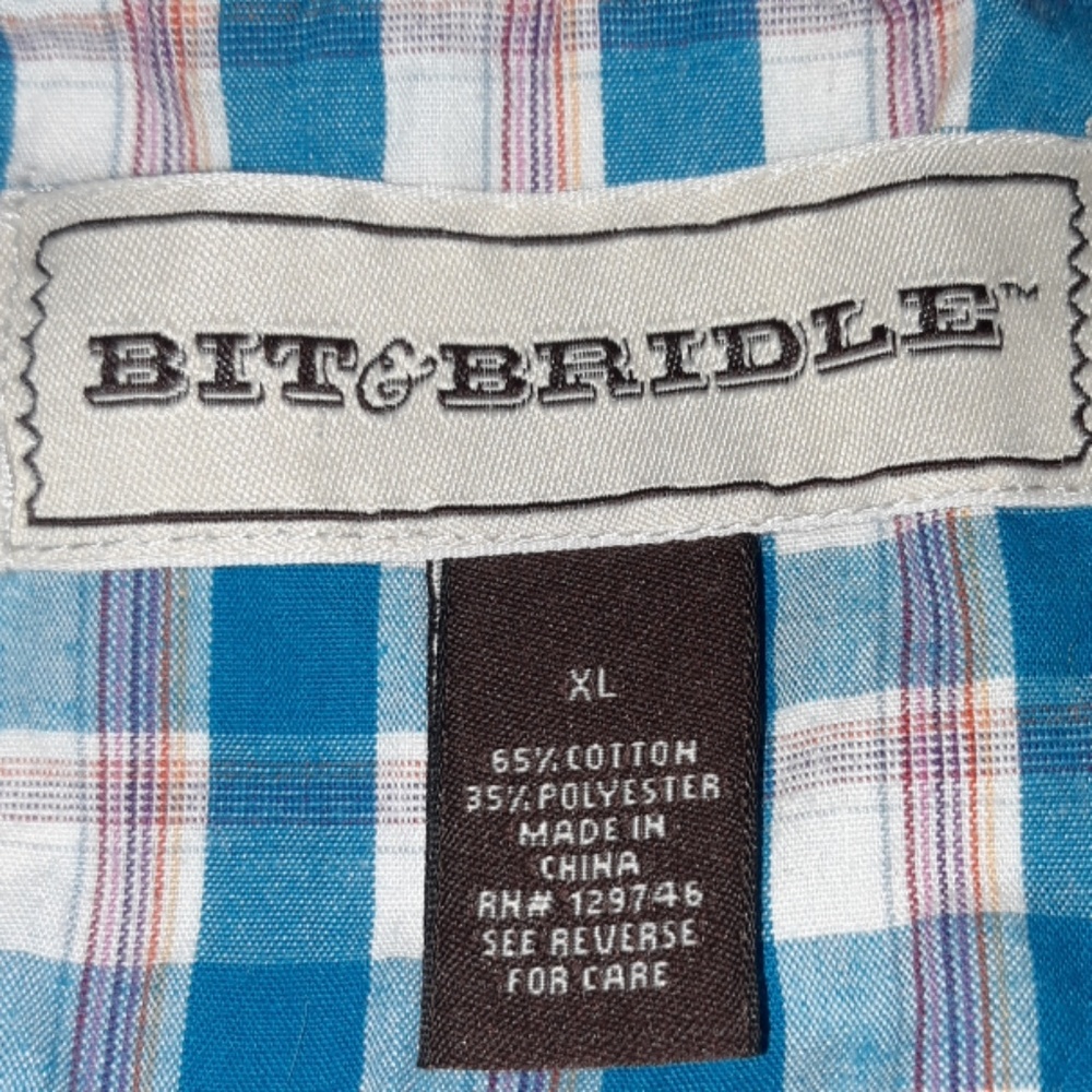 Bit and bridle long sleeve cowgirl shirt